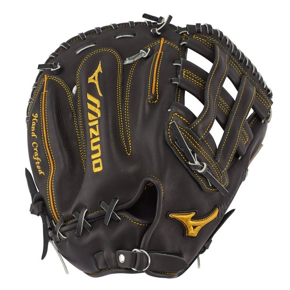 Catchers Mitt Mizuno Baseball Pro First Base 13" Uomo - Nere - 50687-FKMD